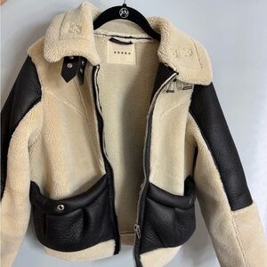 Blank NYC Revolve Shearling Leather Buckle Jacket